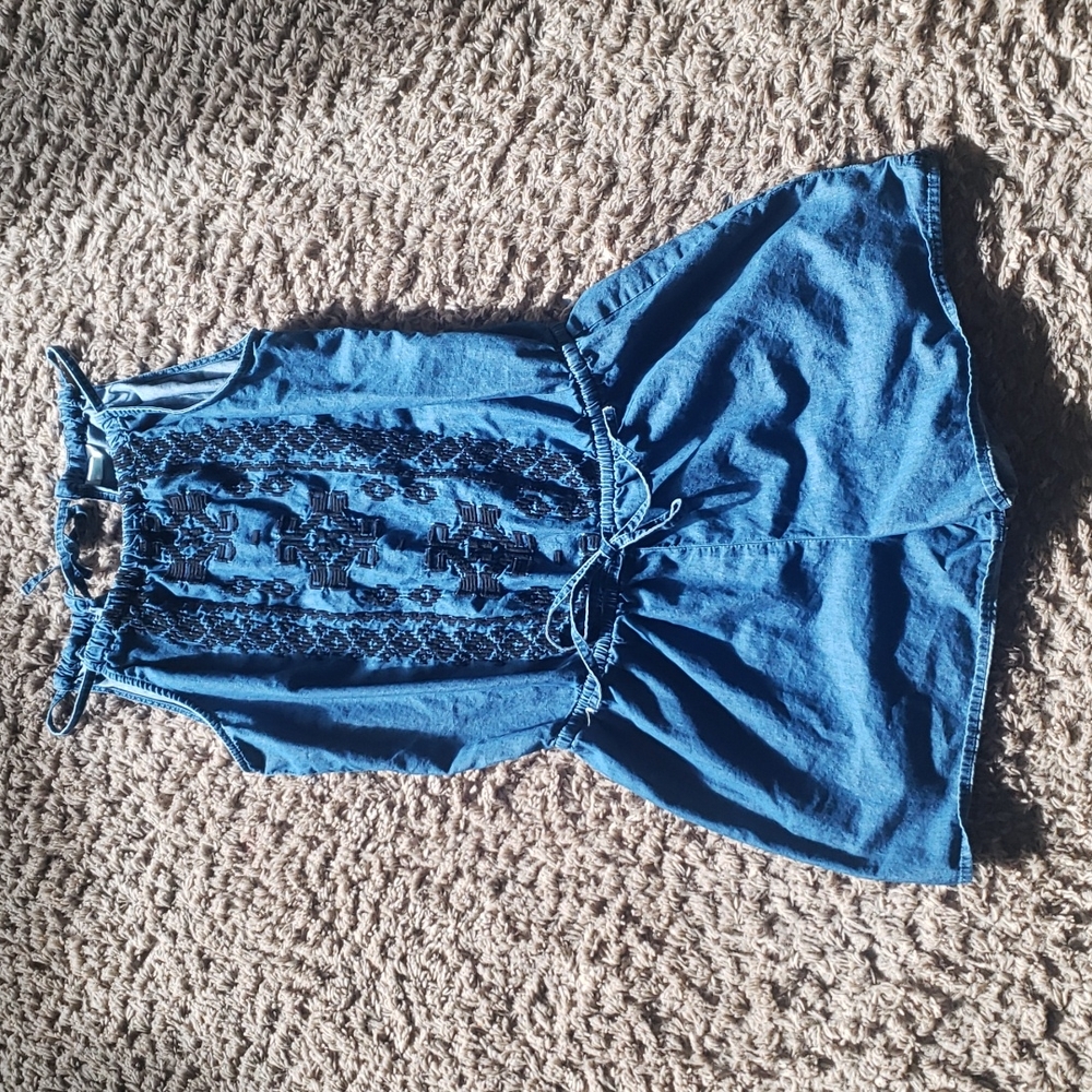 Old Navy Jean Shorts Romper